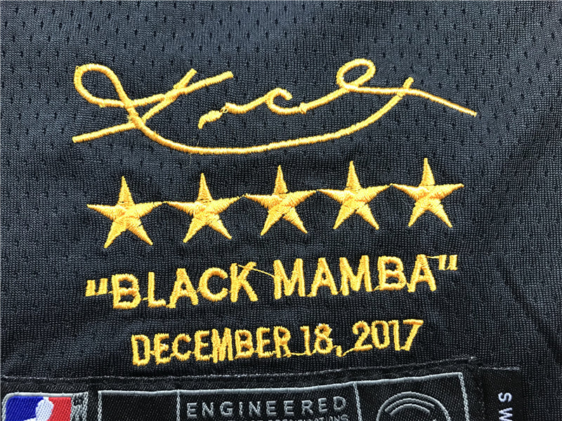 Kobe Bryant #24 Los Angeles Lakers Black Mamba Retirement Edition Swingman Jersey – Nike 5-Star