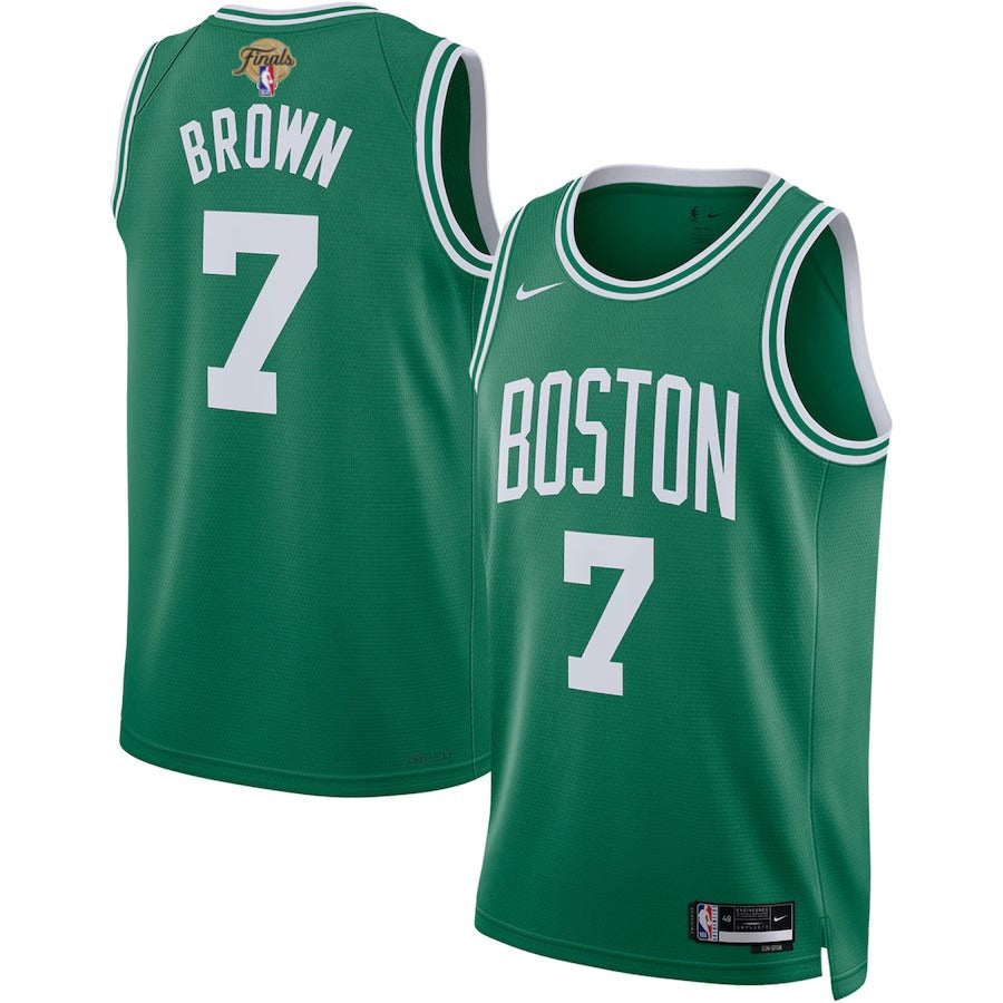 Jaylen Brown #7 Boston Celtics 2024 NBA Finals Icon Edition Jersey – Kelly Green | Men's & Youth