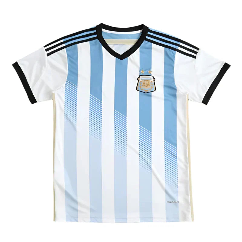 Argentina Home Retro Soccer Jersey 2014 Fan Version — World Cup Edition