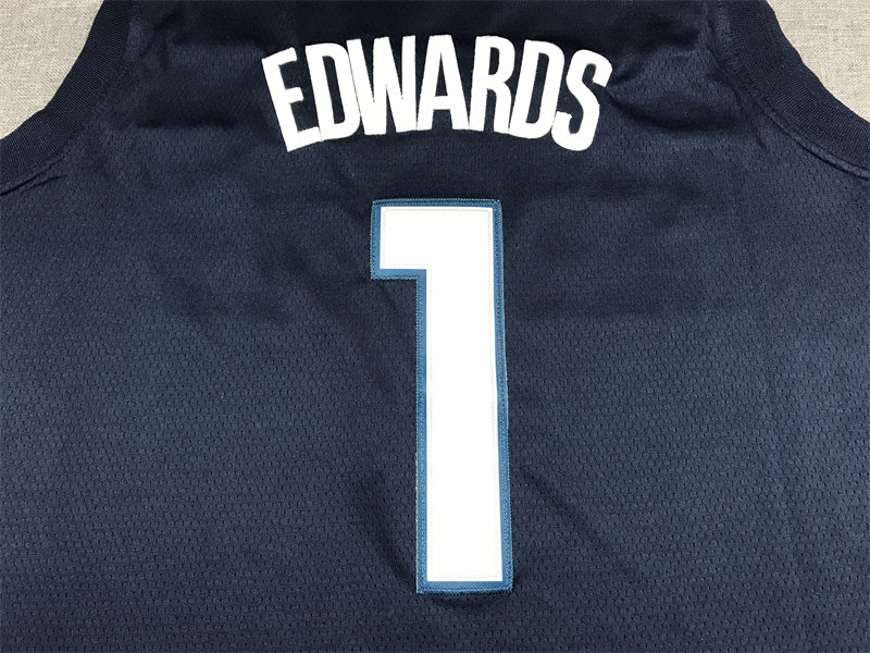 Anthony Edwards #1 Minnesota Timberwolves Navy Icon Edition Swingman Jersey – Nike MINNESOTA