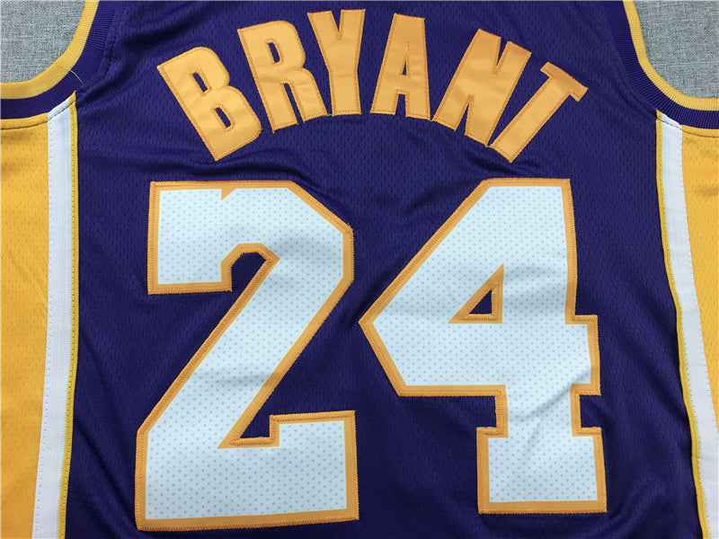 Kobe Bryant #24 Los Angeles Lakers Purple Black Mamba Retirement Edition Swingman Jersey – Nike 5-Star