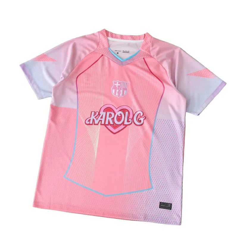 FC Barcelona x Karol G Concept Fan Jersey 2025/26 — Pink Nike Dri-FIT Collab Edition