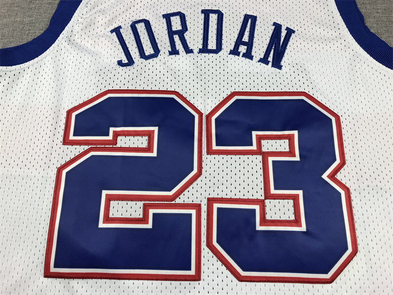 Michael Jordan #23 Washington Bullets White Hardwood Classics Throwback Swingman Jersey