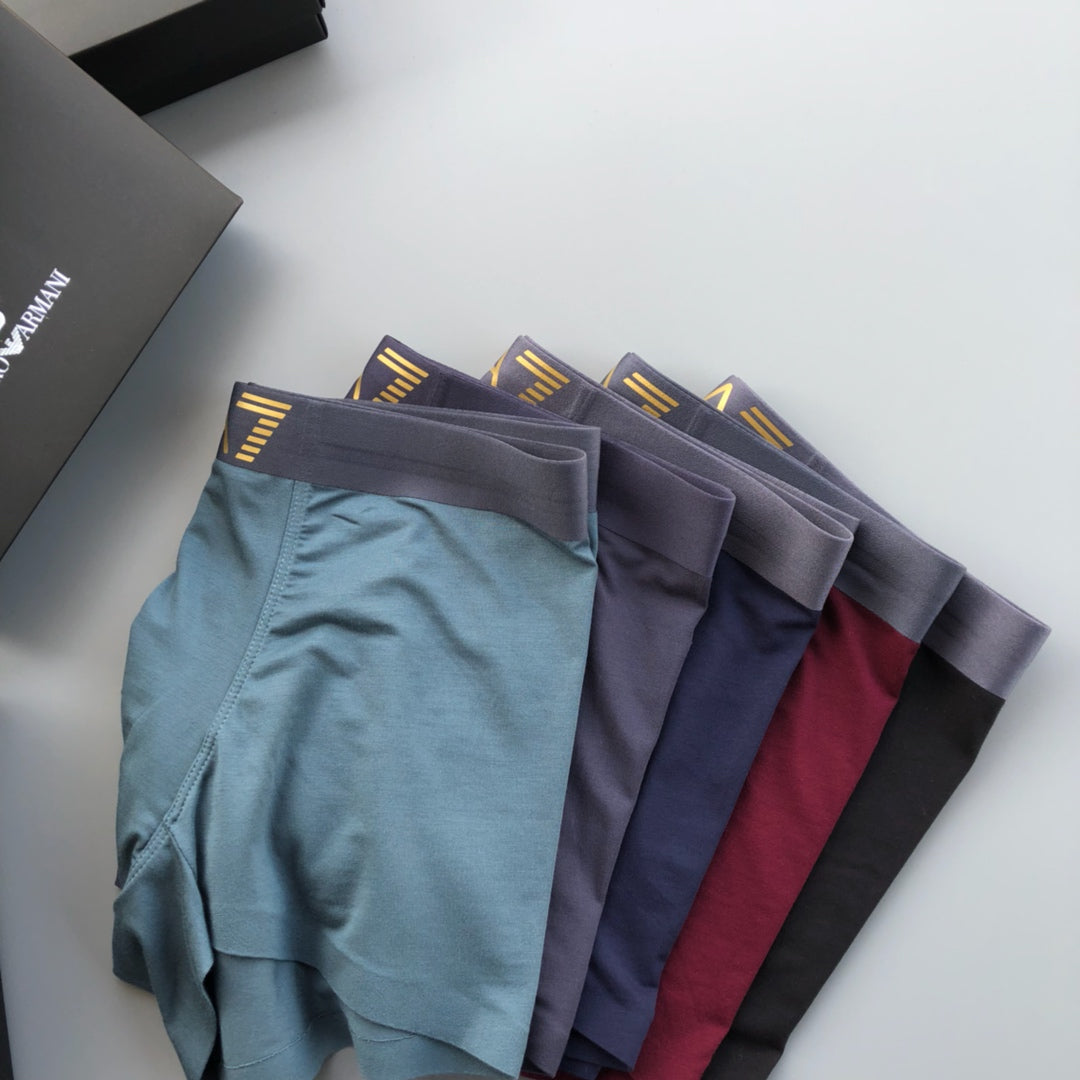 Emporio Armani Grey Blue Wide EA7 Waist Boxer Briefs, image 9