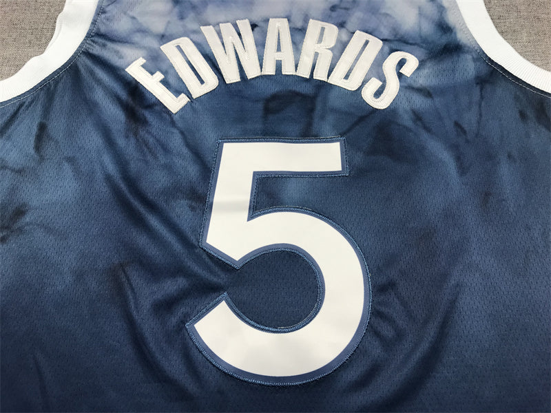 Anthony Edwards #5 Minnesota Timberwolves Blue 2023-24 City Edition Swingman Jersey – Nike Land of 10,000 Lakes