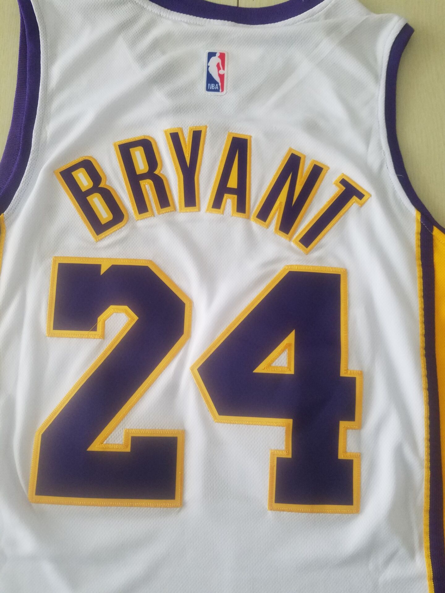 Men's Los Angeles Lakers Kobe Bryant #24 White Swingman Player Jerseys