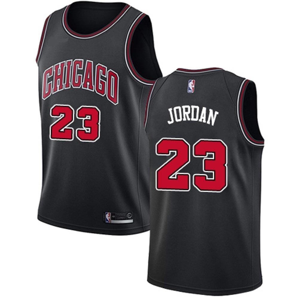 Michael Jordan #23 Chicago Bulls Black Statement Edition Swingman Jersey — S to 3XL