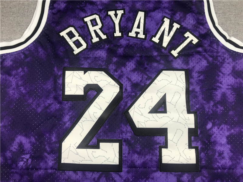 Men's Los Angeles Lakers Kobe Bryant #24 Purple Galaxy Swingman Jerseys