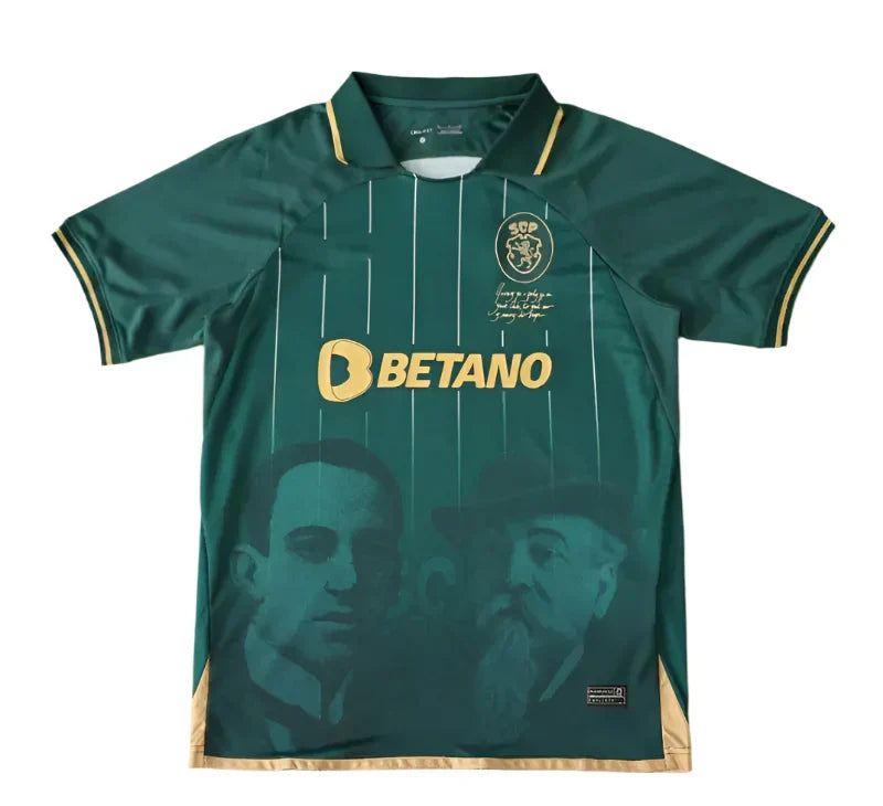 Sporting CP 2024/25 Centenary Special Edition Jersey – Dark Green & Gold | Betano | Limited Commemorative Kit