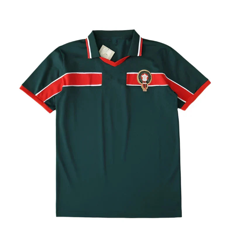 Morocco National Team 1998 Home Retro Jersey – Dark Green World Cup Fan Version
