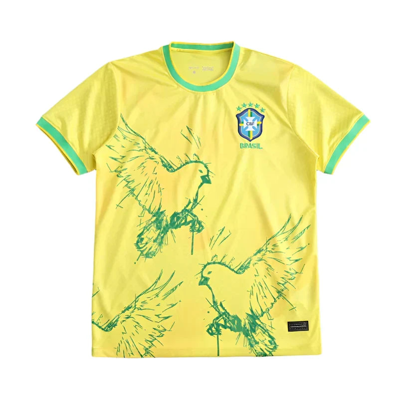 Brazil 2024 ‘Little Yellow Bird’ Gabriel Jesus Special Edition – Men's Football Jersey | Fan Version
