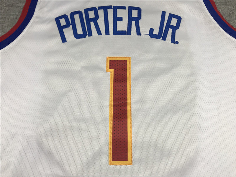 Men's Denver Nuggets Michael Porter Jr. #1 White 2023 Swingman Player Jerseys