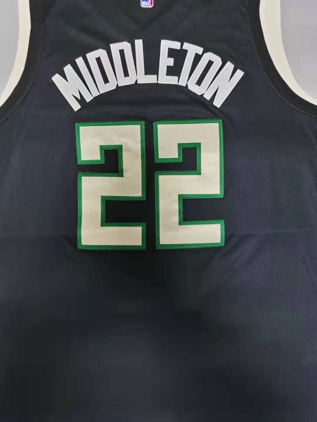Men's Milwaukee Bucks Khris Middleton Black 2021 NBA Finals Champions Jerseys