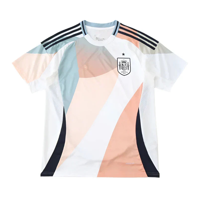 Spain National Team 2025/26 Away Fan Jersey – White Pastel Gradient | Adidas | Custom Name & Number