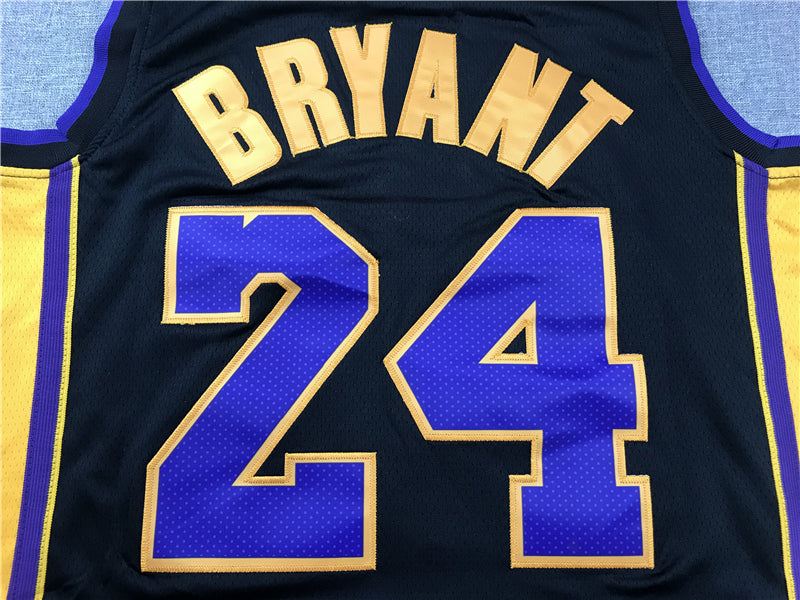 Men's Los Angeles Lakers Kobe Bryant Black #24 Swingman Player Jerseys