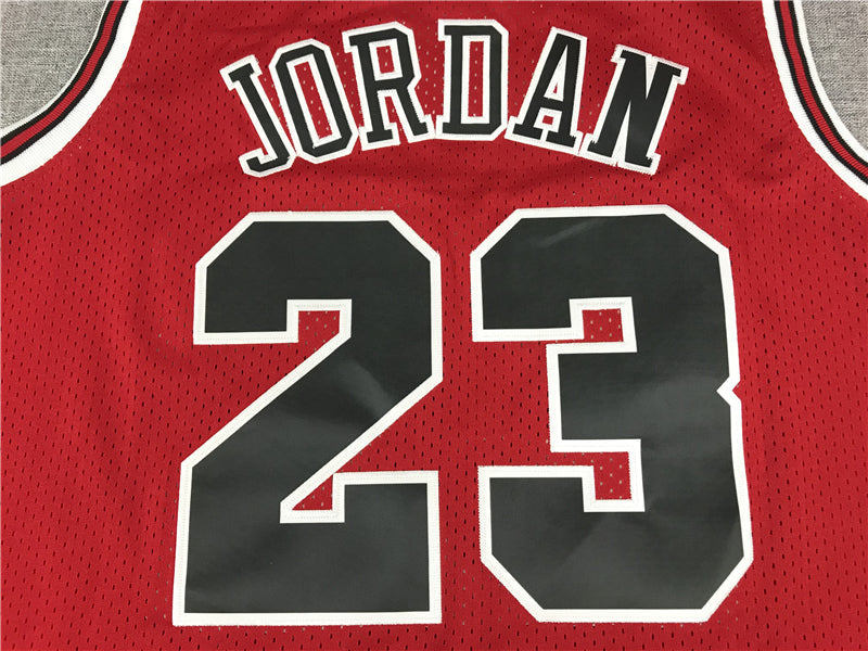 Michael Jordan #23 Chicago Bulls Mitchell & Ness Red 1997-98 Gothic Font NBA Finals Hardwood Classics Swingman Jersey