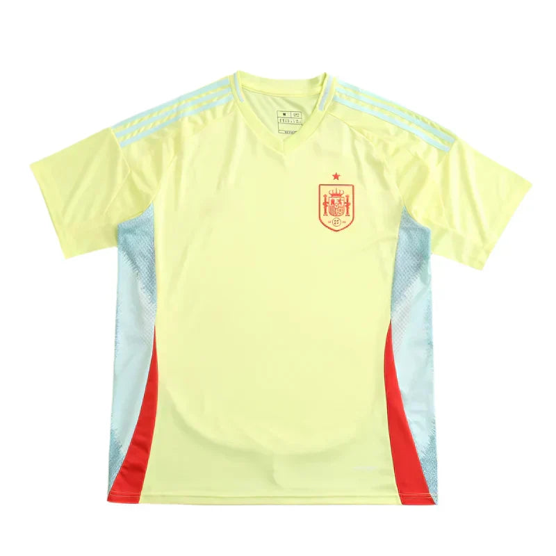 Spain National Team UEFA Euro 2024 Away Fan Jersey – Yellow | Adidas | Euro Champions | Custom Name & Number