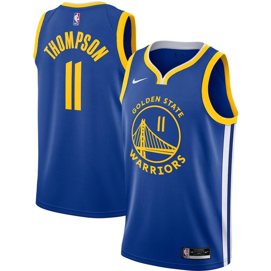 Klay Thompson #11 Golden State Warriors Nike Royal Blue Icon Edition Bay Bridge Badge Swingman Jersey - Men's & Youth Sizes