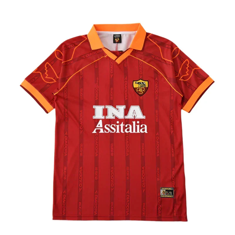 A.S. Roma Home Retro Fan Version 1999/00 Soccer Jersey