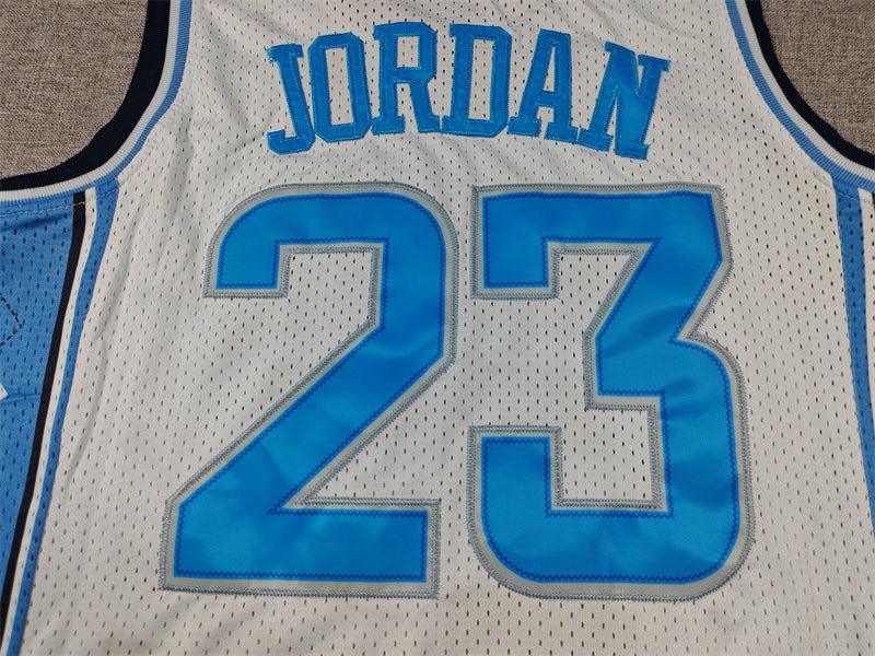 Michael Jordan #23 North Carolina Tar Heels Jordan Brand White Argyle Side Panel Retro Game Jersey