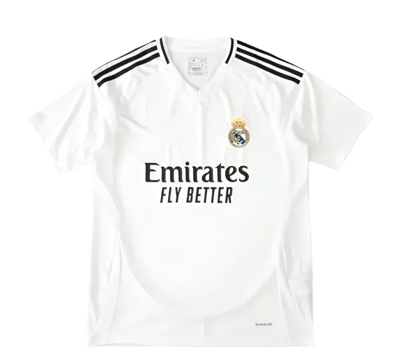 Real Madrid CF Home Fan Version Jersey 2024/25 – White Adidas Football Shirt