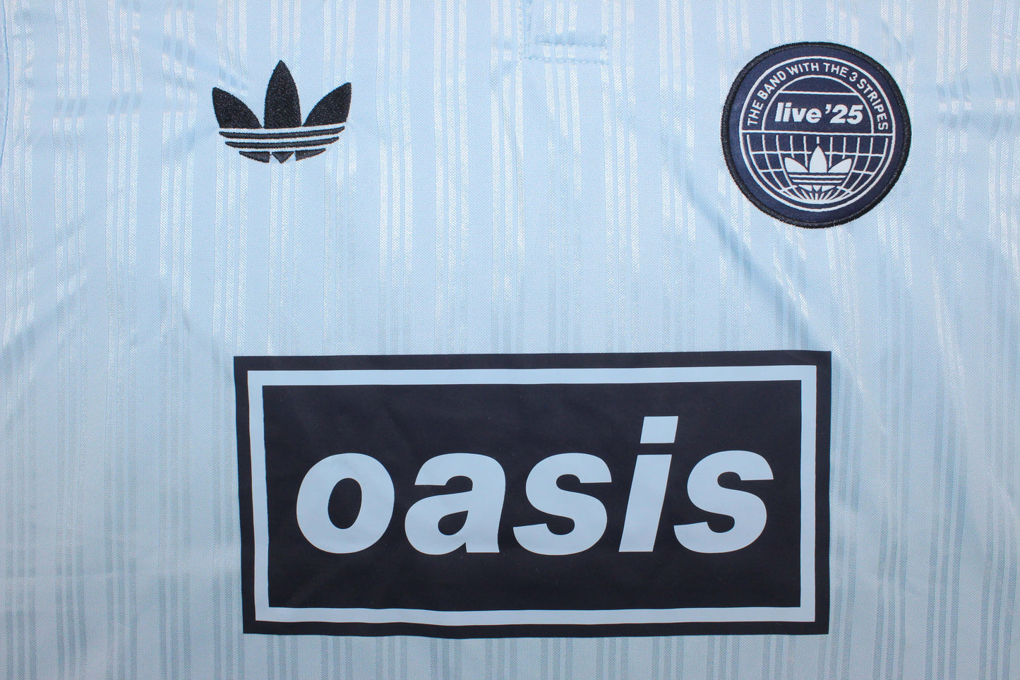Oasis x Adidas Live '25 Football Jersey – Sky Blue
