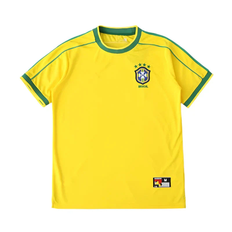 Brazil Home Retro Fan Jersey 1998 | R9 Ronaldo #9 | 1998 FIFA World Cup