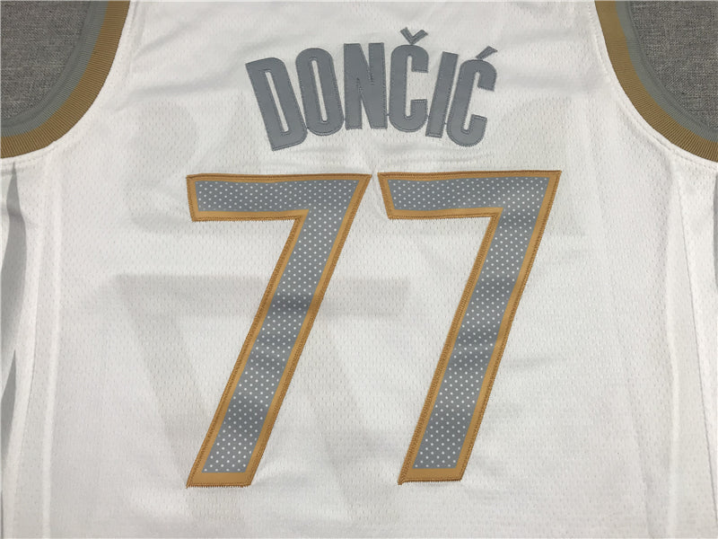 Men's Dallas Mavericks Luka Doncic White 2020/21 Swingman Jerseys - City Edition