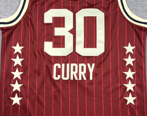 Stephen Curry #30 2024 NBA All-Star Game Jordan Brand Red Pinstripe Indianapolis Swingman Jersey
