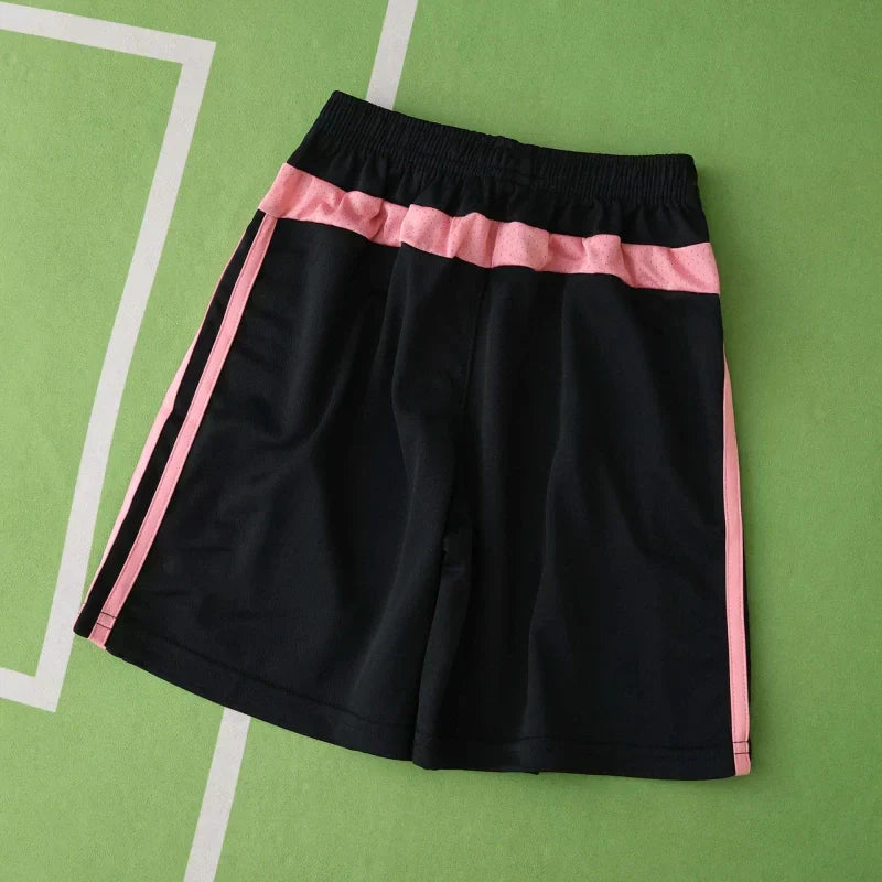 Juventus F.C. Away Retro Kids Kit 2015/16 — Pink Jeep Jersey & Shorts Set