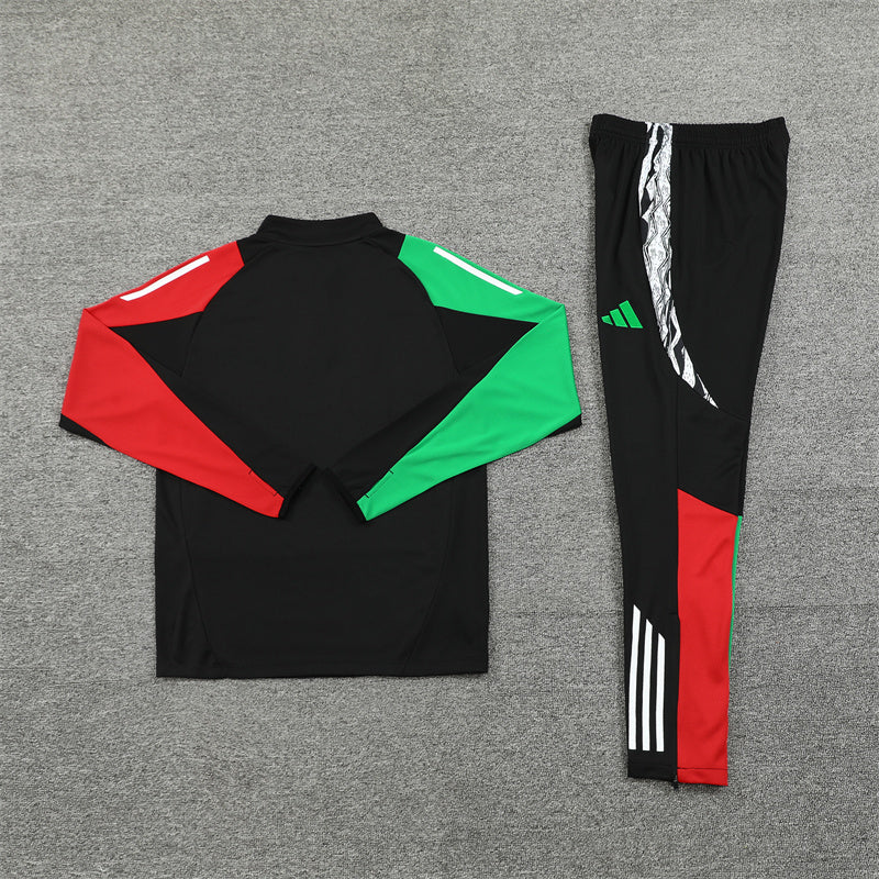 Arsenal Training Tracksuit 2024/25 — Black Green Red