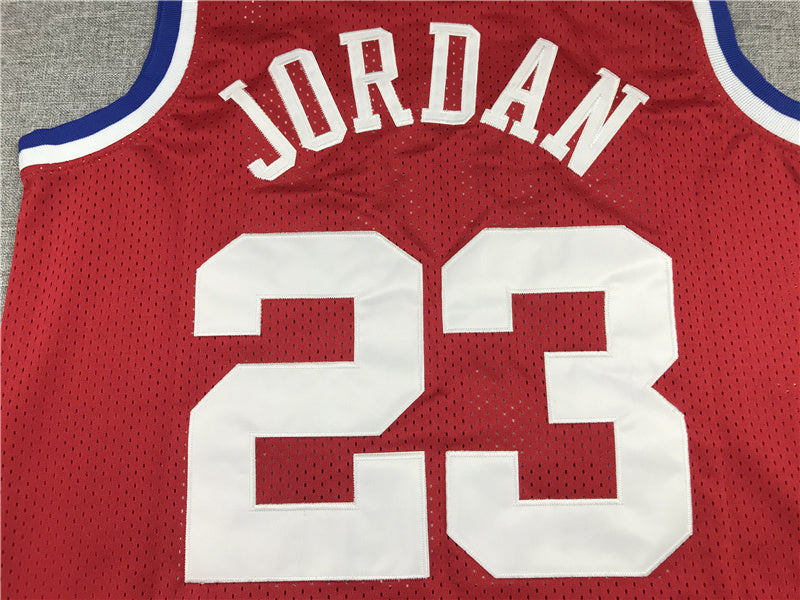 Michael Jordan #23 1989 NBA All-Star Game Mitchell & Ness Red East Hardwood Classics Authentic Jersey