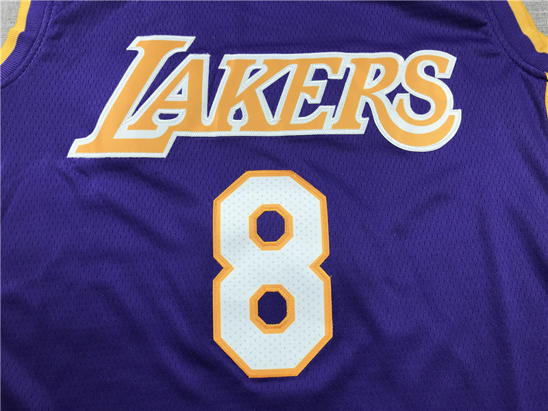 Kobe Bryant #8 Los Angeles Lakers Purple Black Mamba Retirement Edition Swingman Jersey – Nike 5-Star
