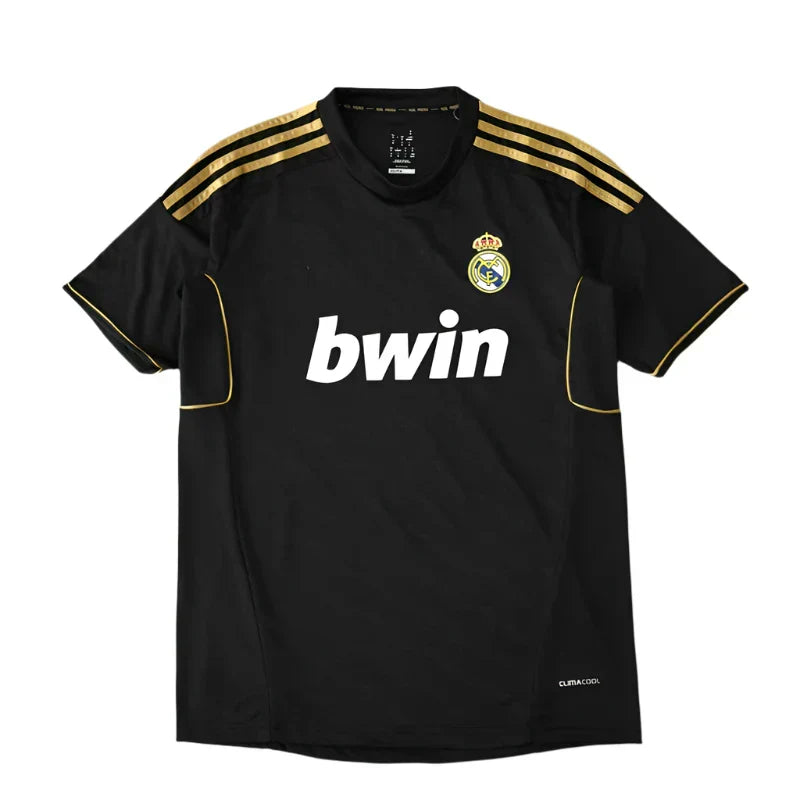 Real Madrid CF Away Retro Jersey 2011/12 – Black & Gold Fan Version Football Shirt