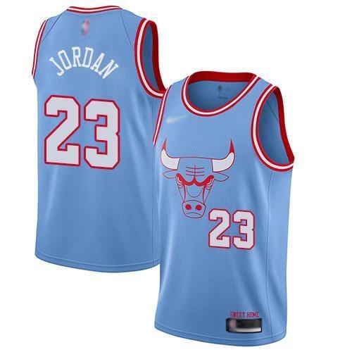 Michael Jordan #23 Chicago Bulls Nike Powder Blue City Edition Swingman Jersey — S to 6XL