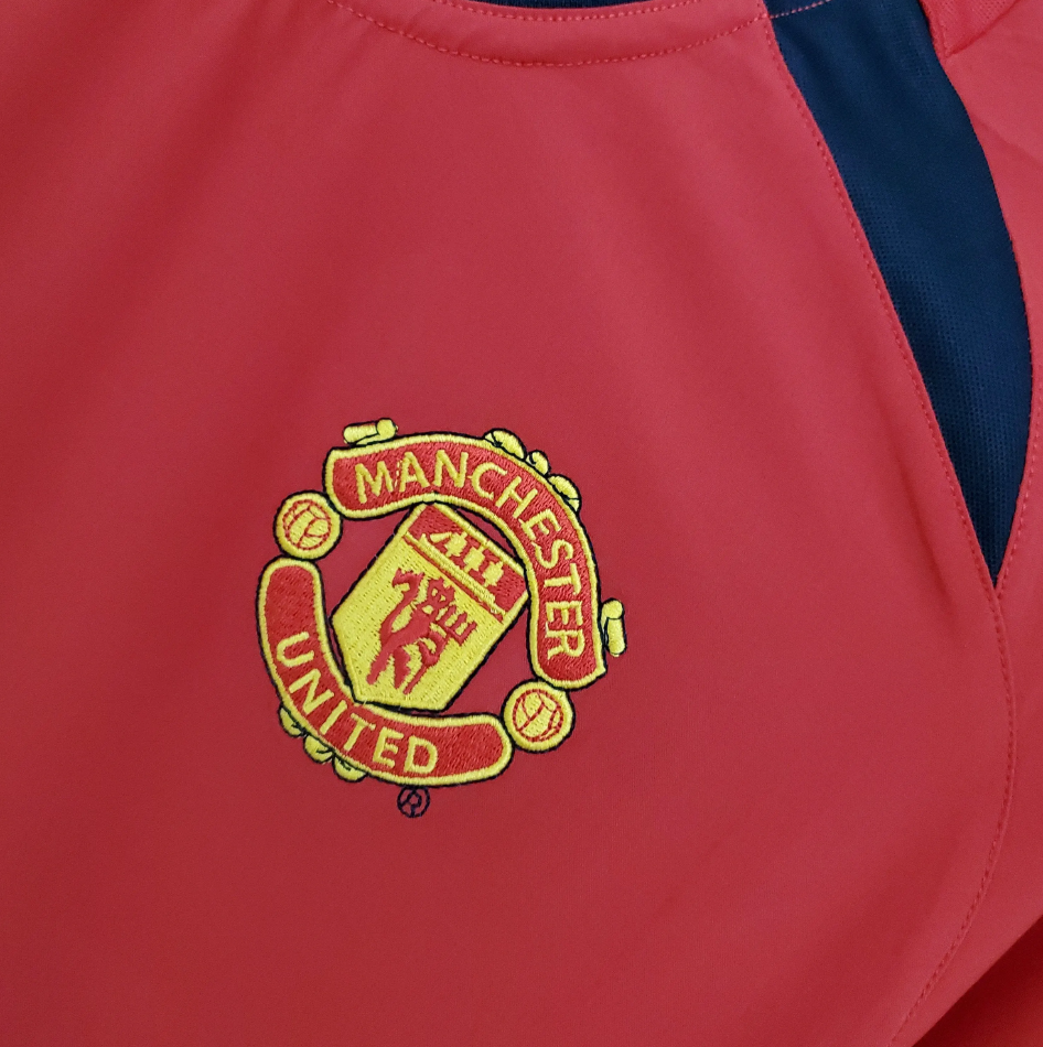 Manchester United 2002-04 Home Retro Jersey – Nike Red Black Vodafone Beckham Van Nistelrooy Roy Keane Scholes Giggs Premier League Football Shirt