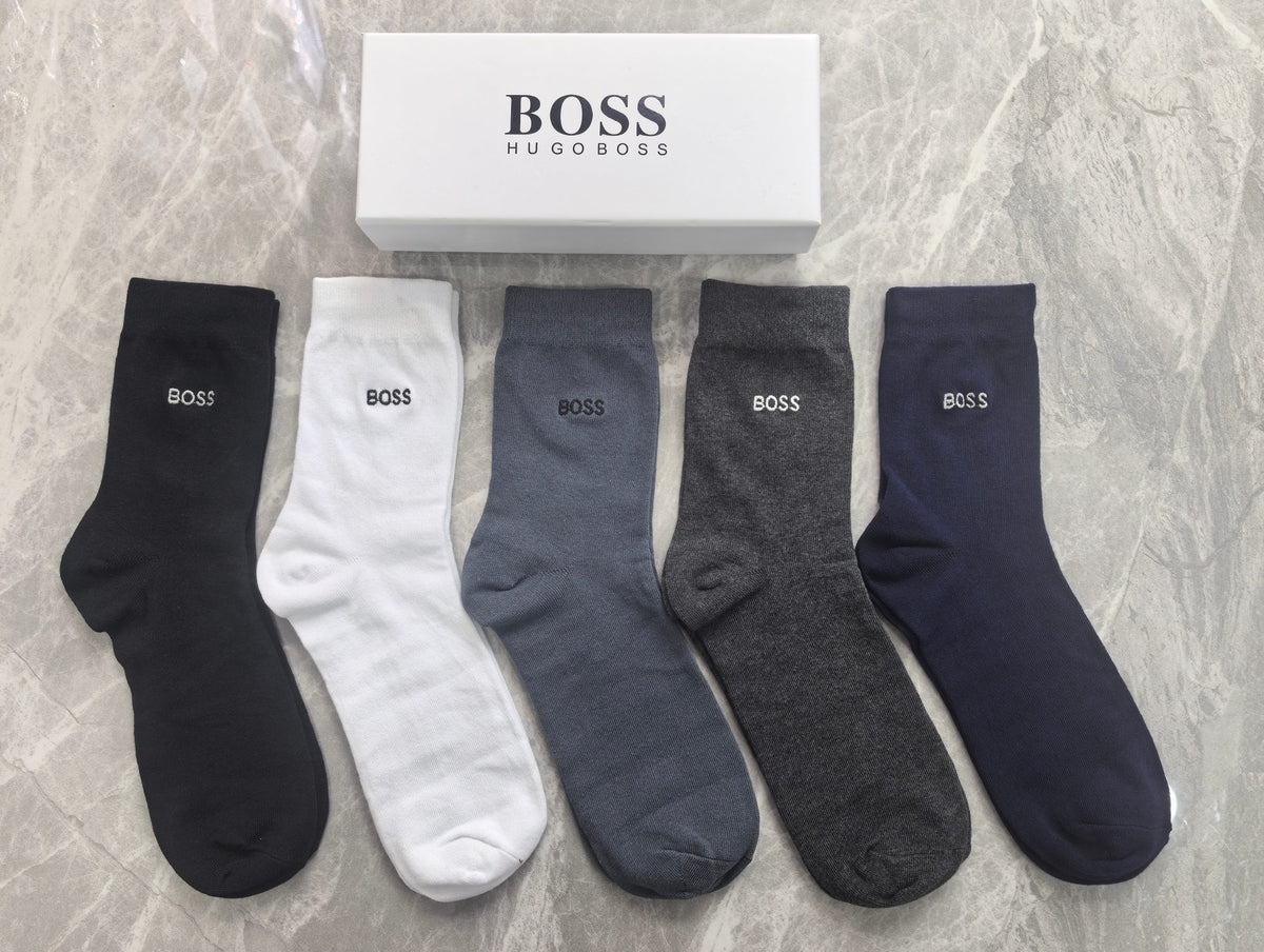 BOSS Boxed Dark Fine Wordmark Bands Boxer Briefs, image 6
