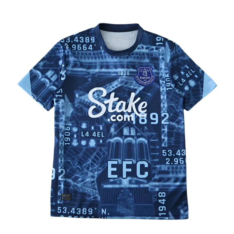 Everton F.C. Concept Fan Jersey 2025/26 — Goodison Park Blueprint Edition