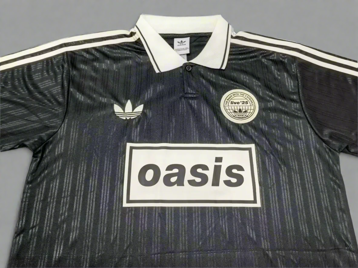 Oasis x Adidas Live '25 Football Jersey – Black