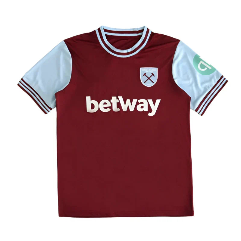 West Ham United Home Fan Version 2024/25 – Claret Premier League Football Jersey | Crossed Hammers Crest