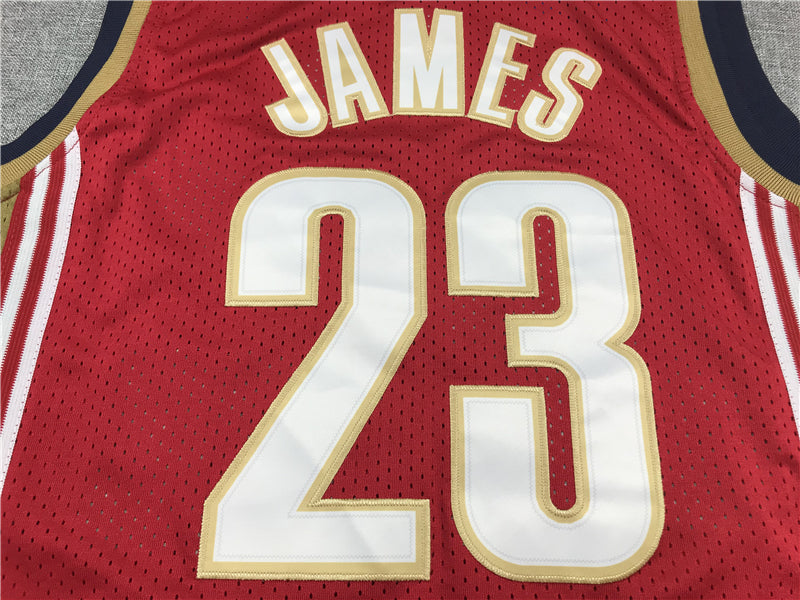 LeBron James #23 Cleveland Cavaliers Red 2003-04 Mitchell & Ness Hardwood Classics Swingman Jersey