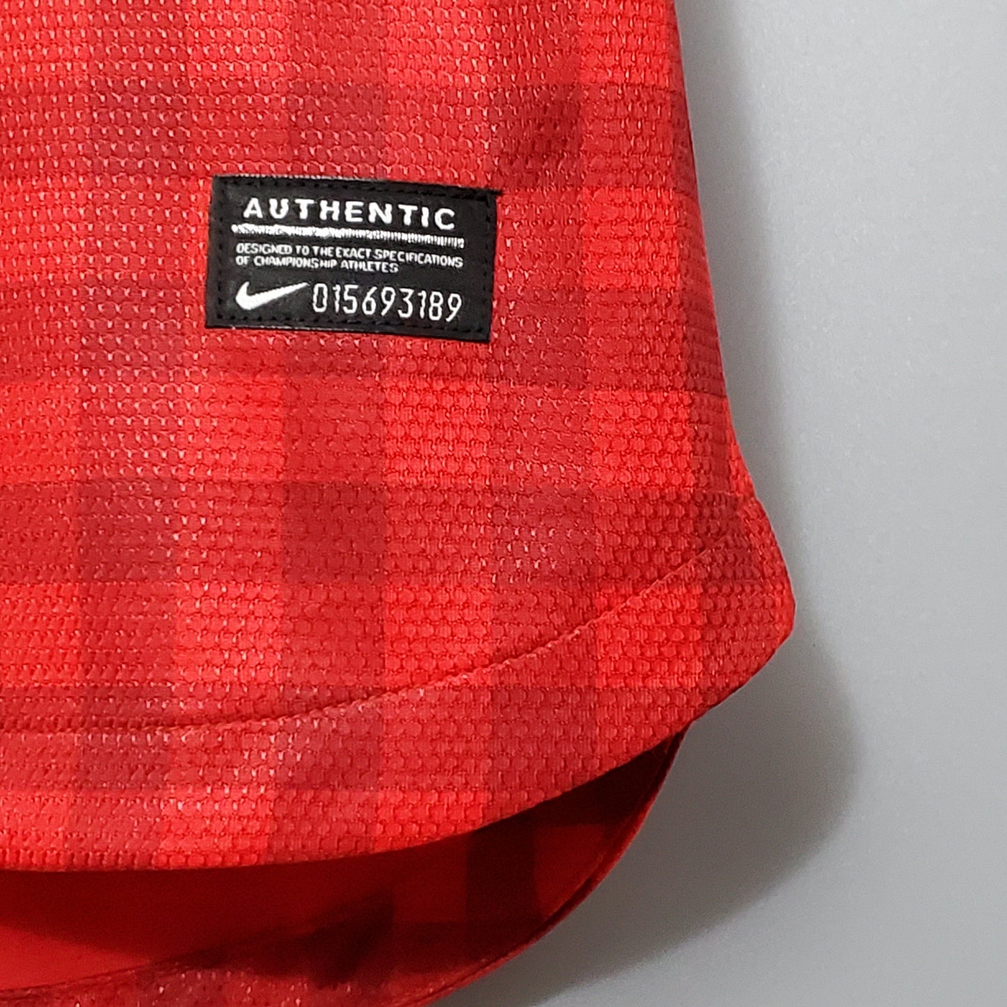 Manchester United 2012-13 Home Jersey – Red Nike AON Checkerboard Retro Football Shirt | Sir Alex Ferguson Last Season