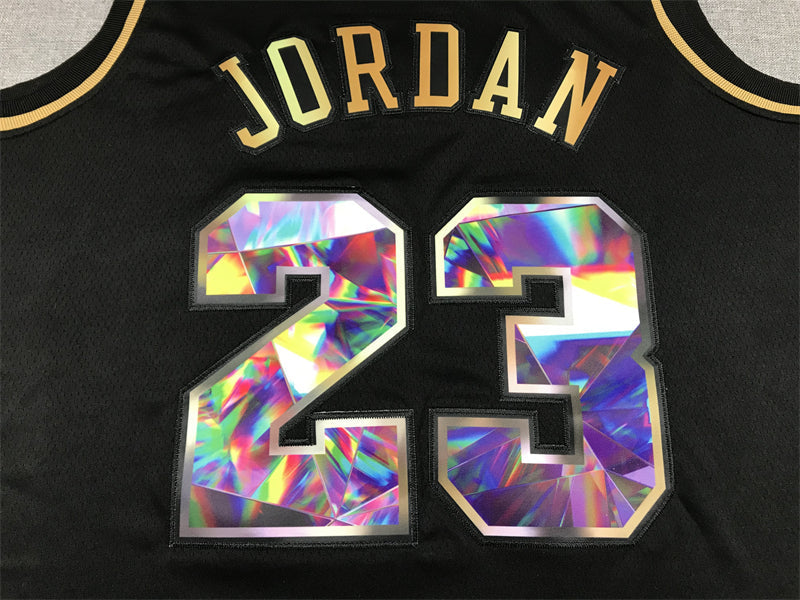 Michael Jordan #23 Chicago Bulls Nike Black Diamond Edition Holographic Swingman Jersey