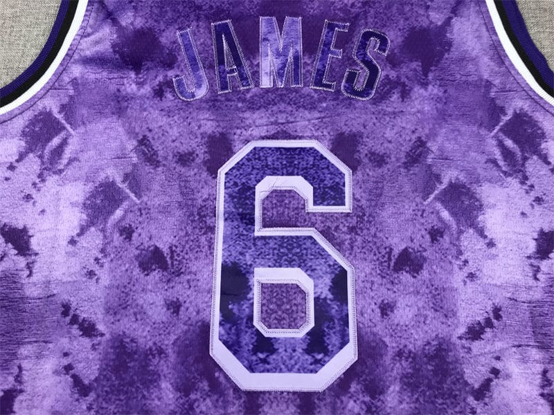 LeBron James #6 Los Angeles Lakers Purple Camo 2022-23 Select Series Swingman Jersey – Nike