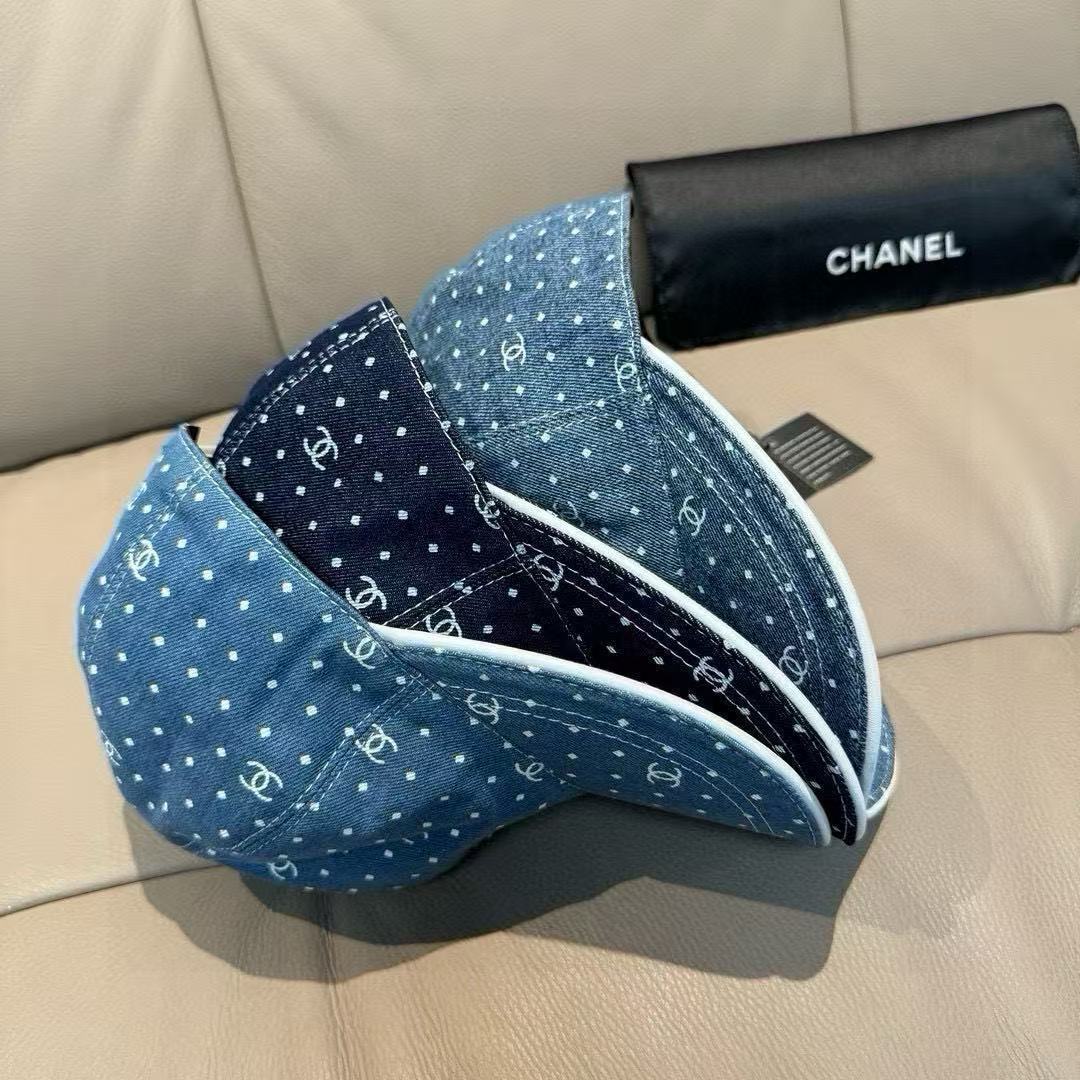 Chanel Denim Baseball Cap - image 9
