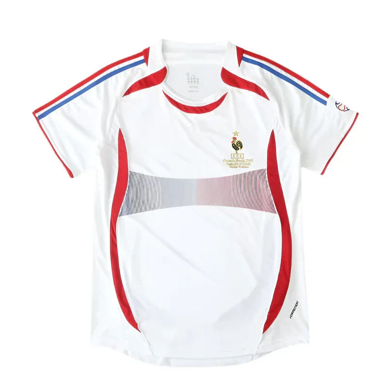 France 2006 World Cup Away Retro Fan Version Soccer Jersey