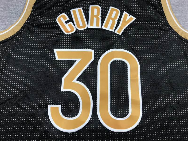 Stephen Curry #30 Golden State Warriors Nike Black Gold Dot Select Series Swingman Jersey