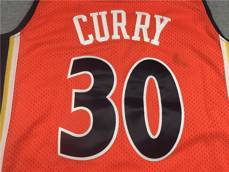 Stephen Curry #30 Golden State Warriors Mitchell & Ness 2009-10 Orange Hardwood Classics Rookie Season Swingman Jersey