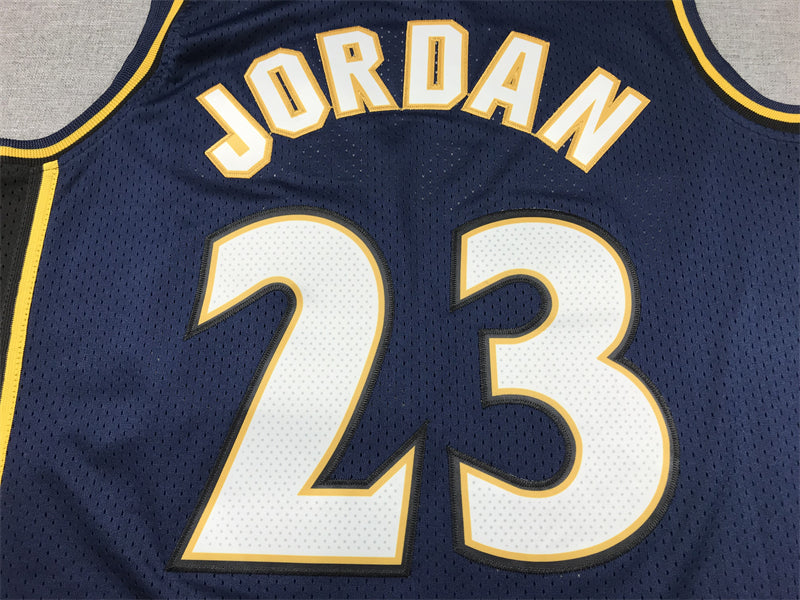 Michael Jordan #23 Washington Wizards Nike Navy Blue Gold 2001-03 Swingman Player Jersey