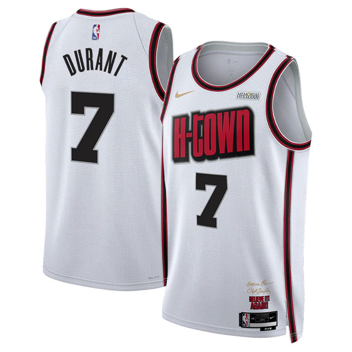 Kevin Durant Houston Rockets Jersey White